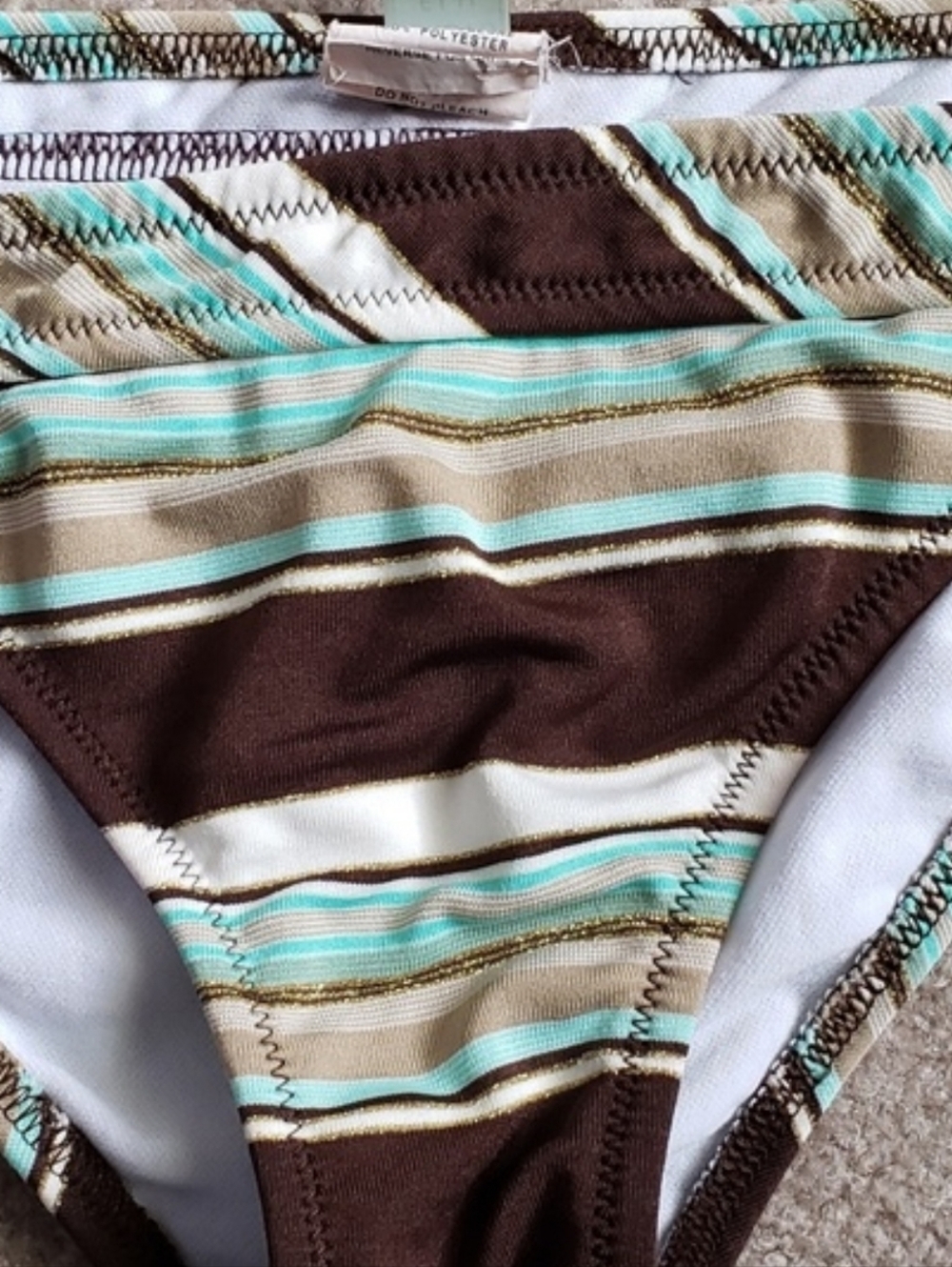 Radio Fiji Striped Triangle Bikini Set - Picture 3 of 4